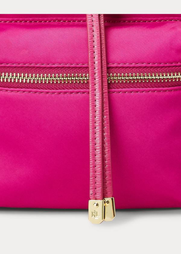 Ralph Lauren Nylon Keely Small Backpack Tmavě Fuchsie | NrwREA2o