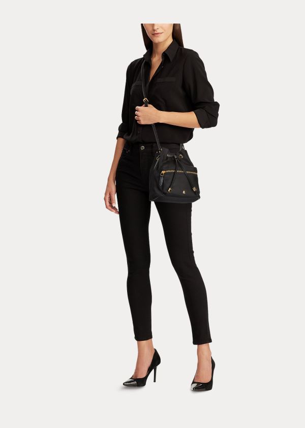 Ralph Lauren Nylon Mini Debby II Bag Černé | ksOniO9C