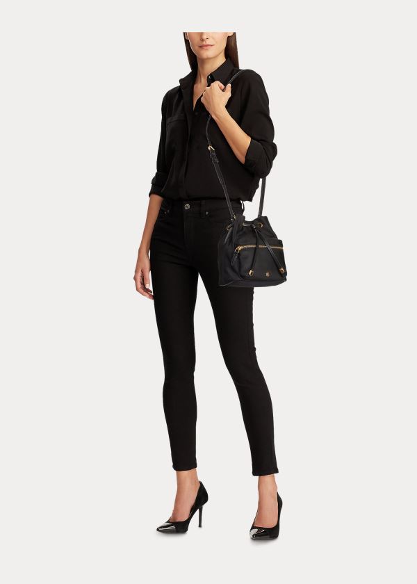 Ralph Lauren Nylon Mini Debby II Bag Černé | ksOniO9C