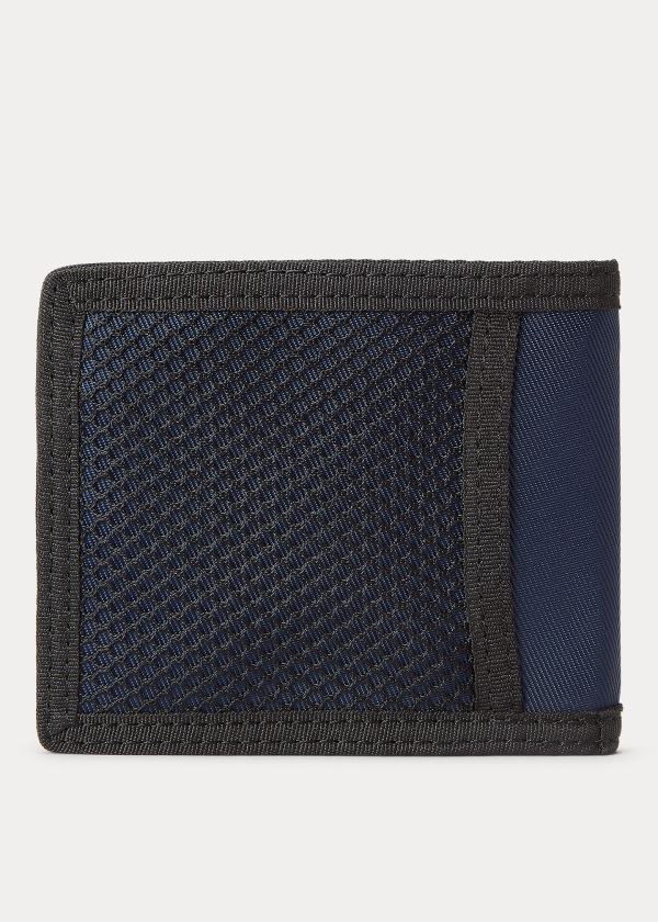 Ralph Lauren Nylon Polo Sportovní Billfold Tmavě Blankyt | 8nHMCAHo