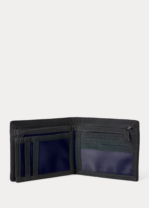 Ralph Lauren Nylon Polo Sportovní Billfold Tmavě Blankyt | 8nHMCAHo
