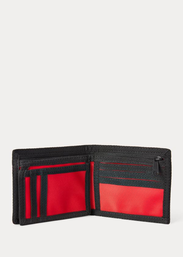 Ralph Lauren Nylon Polo Sportovní Billfold Červené | XUyVbylW