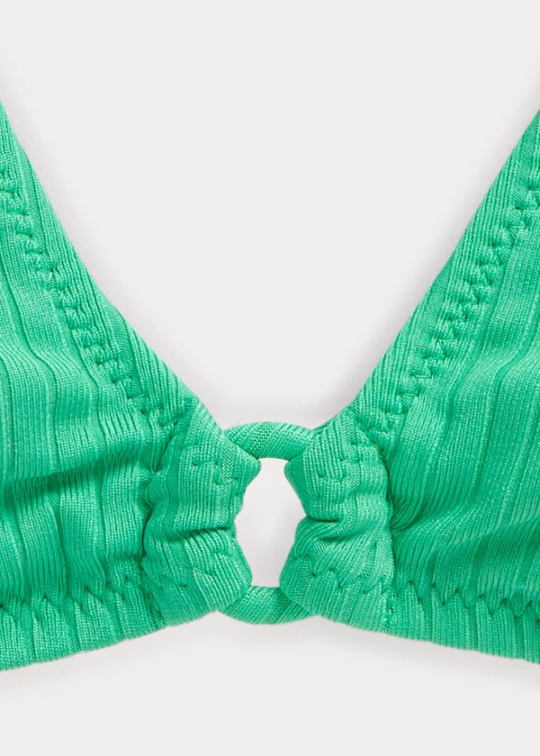 Ralph Lauren O-Ring Bralette Bikiny Top Zelene | ouLw9c68