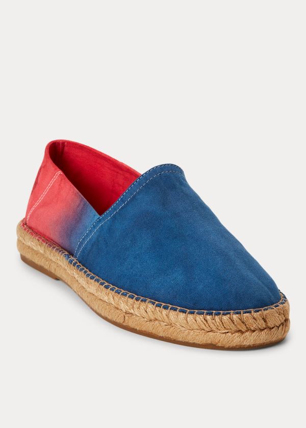Ralph Lauren Ombré Platene Espadrilky Tmavě Blankyt Červené | s09IwFl4