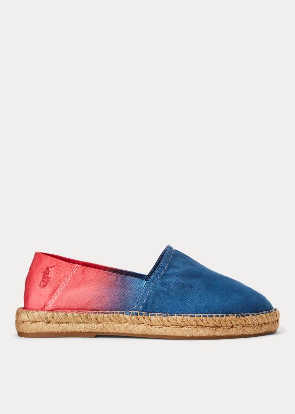 Ralph Lauren Ombré Platene Espadrilky Tmavě Blankyt Červené | s09IwFl4