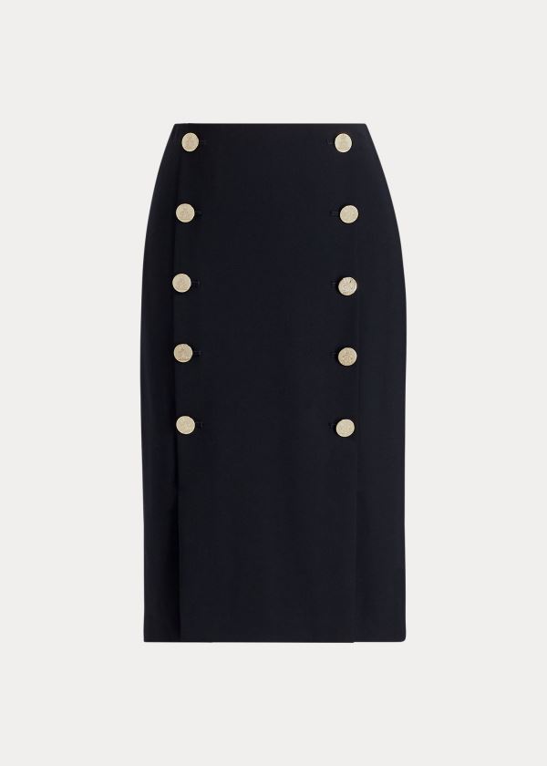 Ralph Lauren Ophelie Wool-Blend Skirt Černé | gEtEZWzP