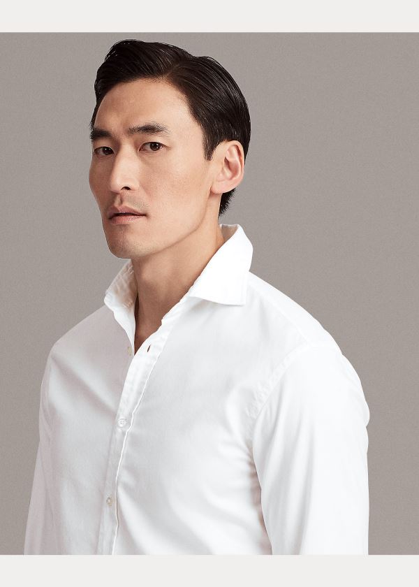 Ralph Lauren Oxford Shirt Bílé | IvH38p08
