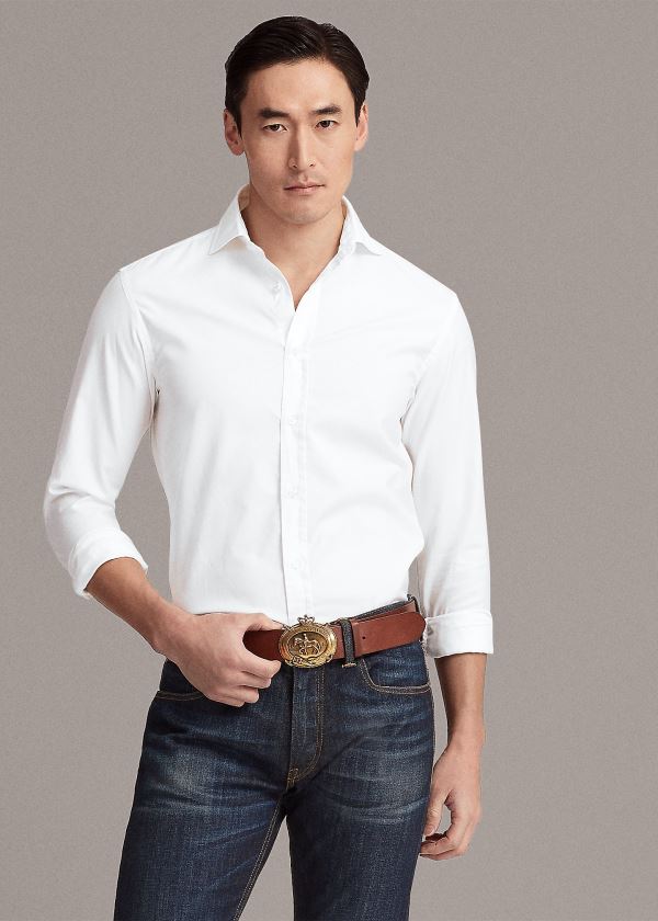 Ralph Lauren Oxford Shirt Bílé | IvH38p08