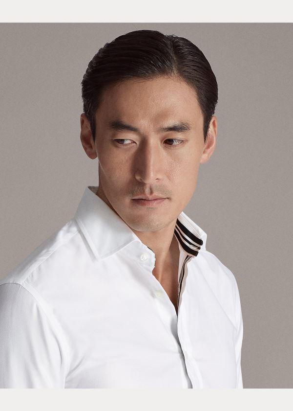 Ralph Lauren Oxford Shirt Bílé | lowax5BQ