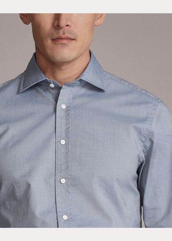 Ralph Lauren Oxford Shirt Šedé | YihgiJNJ