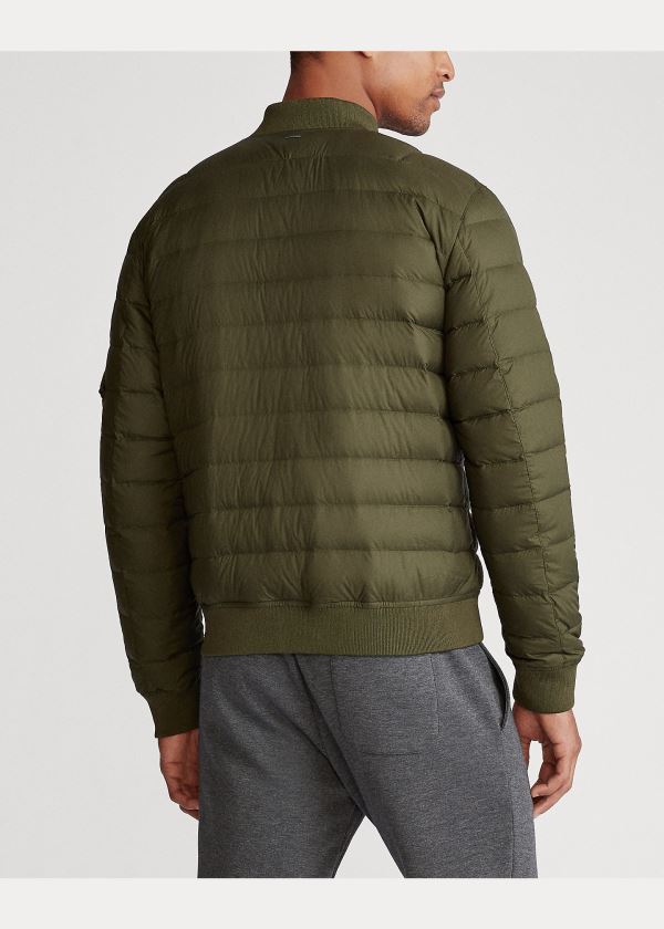 Ralph Lauren Packable Bomber Jacket Olivy Zelené | TItVJqkX
