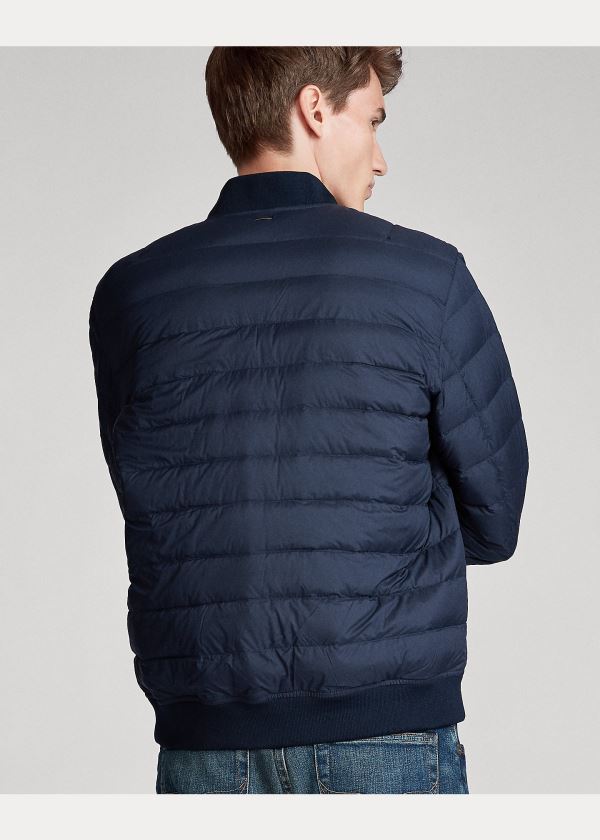 Ralph Lauren Packable Bomber Jacket Tmavě Blankyt | 4tjUKiNA