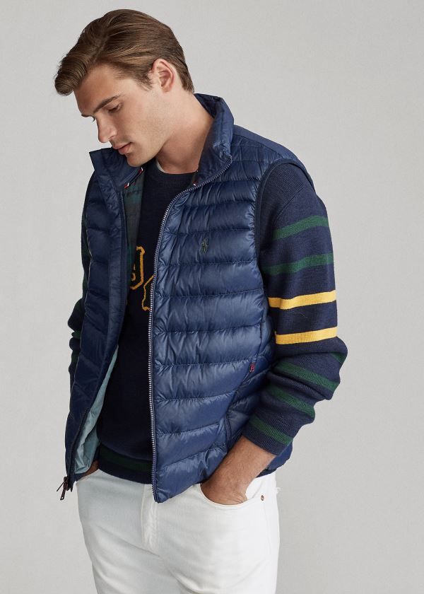 Ralph Lauren Packable Down Vest Tmavě Blankyt | 0hgm8xHx