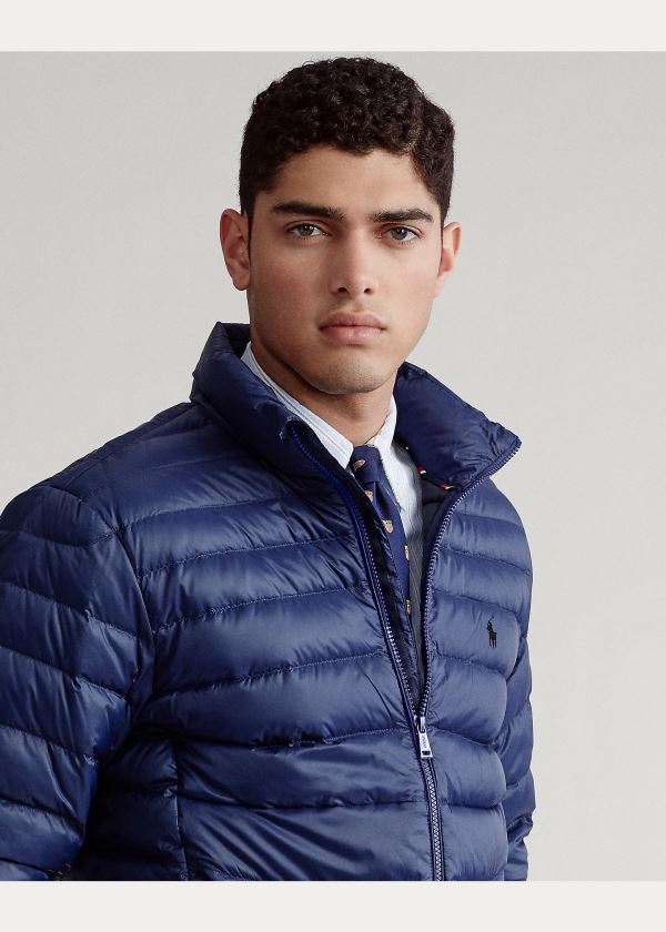 Ralph Lauren Packable Quilted Down Jacket Tmavě Blankyt | fi7kenLr