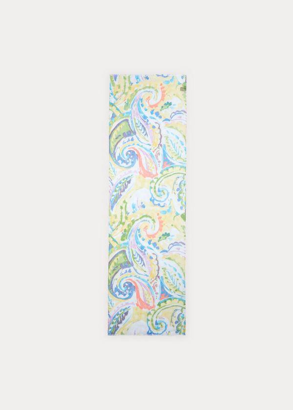 Ralph Lauren Paige Ramie Scarf Žluté | NcIKJGF9
