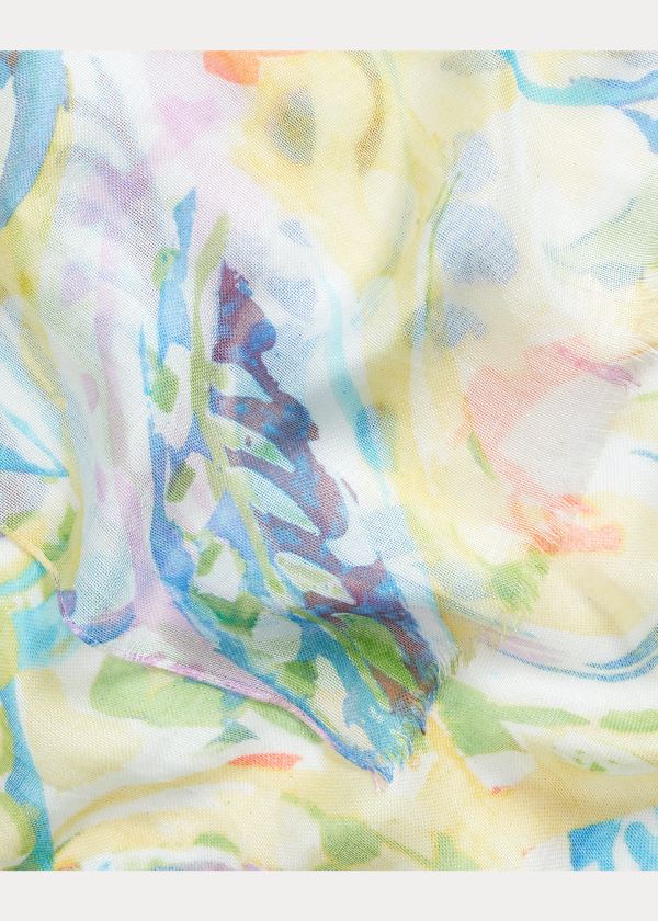 Ralph Lauren Paige Ramie Scarf Žluté | NcIKJGF9