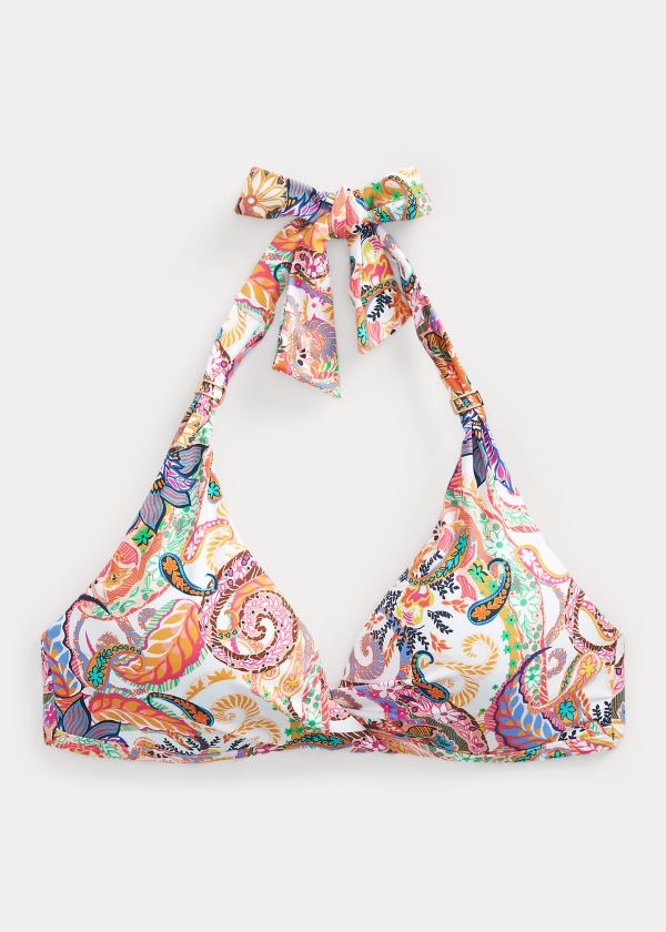 Ralph Lauren Paisley Halter Bikiny Top Viacfarebný | eR3Wecd9