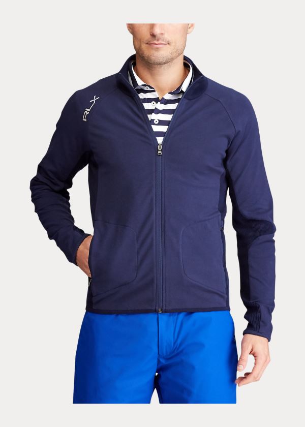 Ralph Lauren Paneled Performance Svetrové Tmavě Blankyt | fpMjPcDH