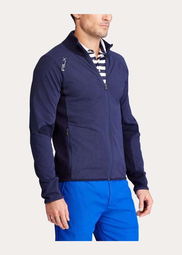 Ralph Lauren Paneled Performance Svetrové Tmavě Blankyt | fpMjPcDH