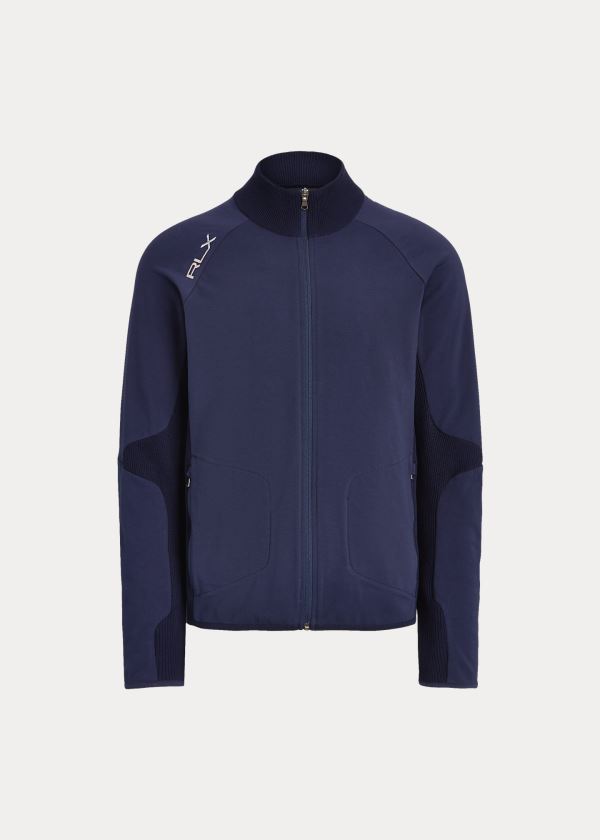 Ralph Lauren Paneled Performance Svetrové Tmavě Blankyt | fpMjPcDH