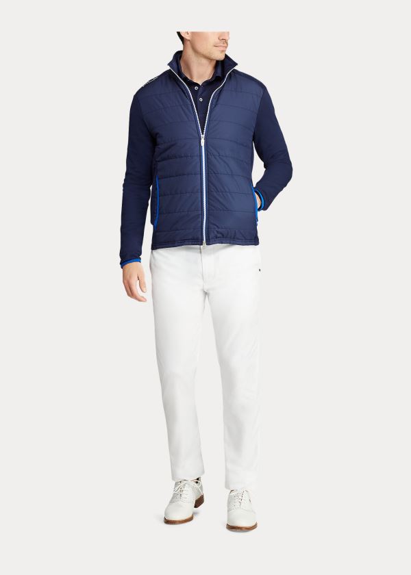 Ralph Lauren Paneled Stretch Terry Jacket Tmavě Blankyt | 0IDzX7Ri