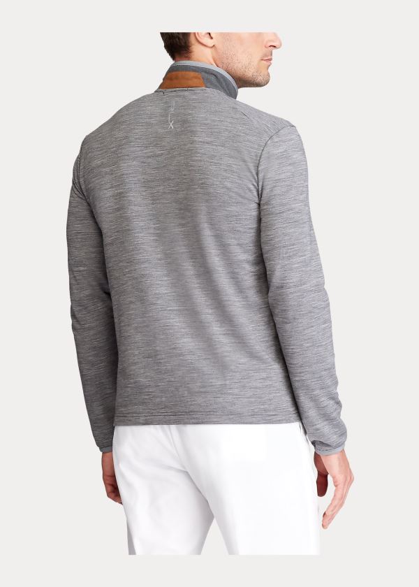 Ralph Lauren Paneled Stretch Terry Jacket Šedé | AMw1iAvL