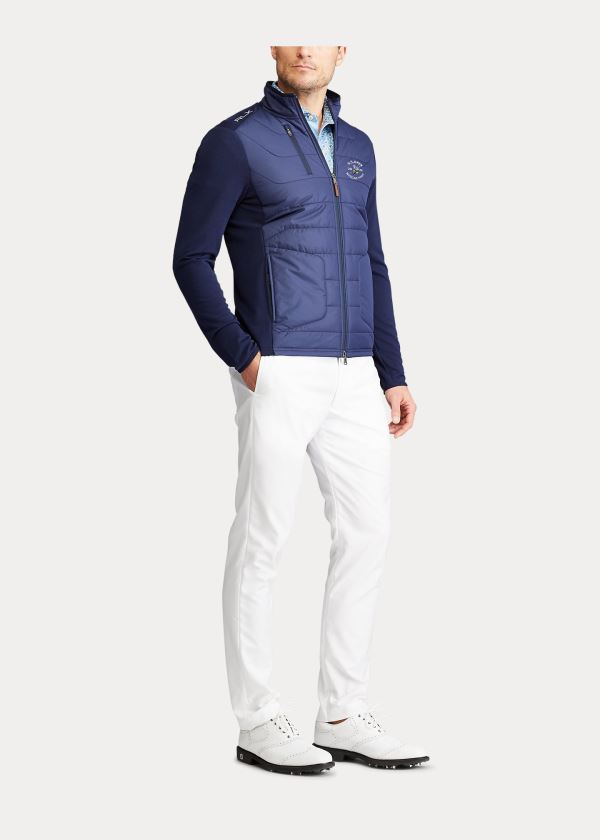 Ralph Lauren Paneled Stretch Terry Jacket Tmavě Blankyt | XydQvJgz