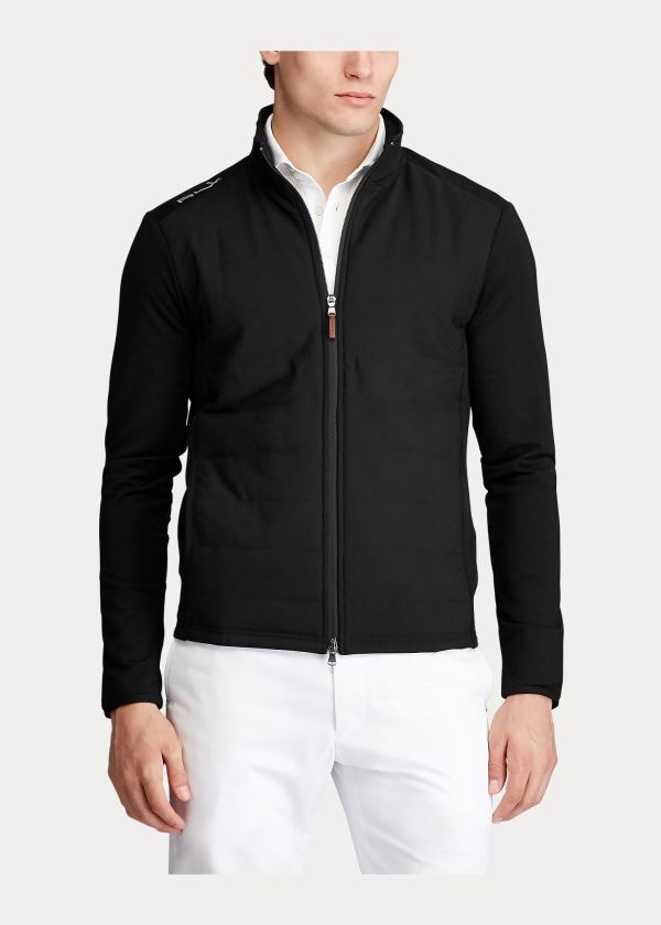 Ralph Lauren Paneled Stretch Terry Jacket Černé | tDOUvUL3
