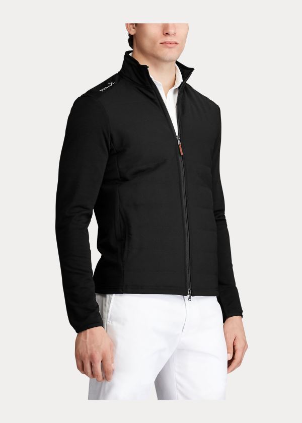 Ralph Lauren Paneled Stretch Terry Jacket Černé | tDOUvUL3