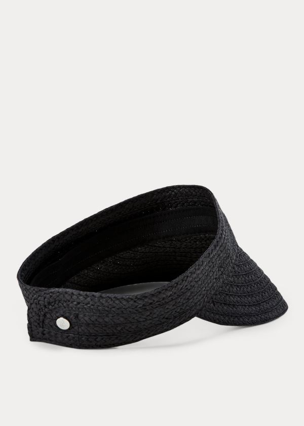 Ralph Lauren Paper Visor Černé | EQKYDcvg