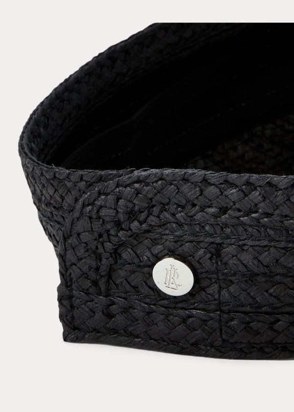 Ralph Lauren Paper Visor Černé | EQKYDcvg