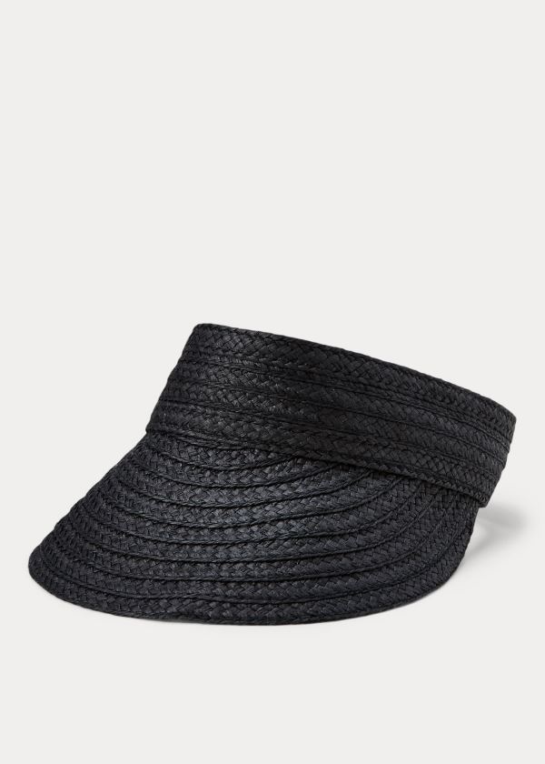 Ralph Lauren Paper Visor Černé | EQKYDcvg