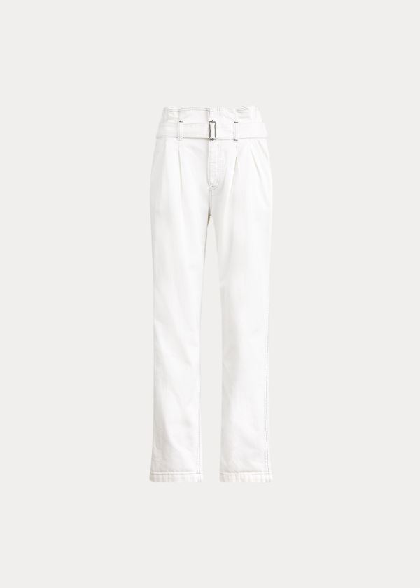 Ralph Lauren Paperbag Jean Bílé | iHzCLaCf