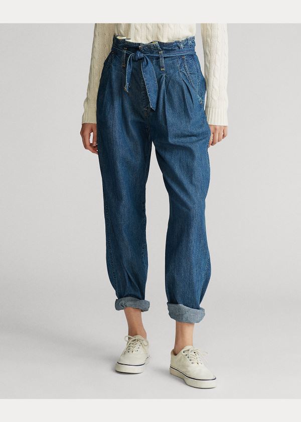 Ralph Lauren Paperbag Jean Indigo | BKYvZDos