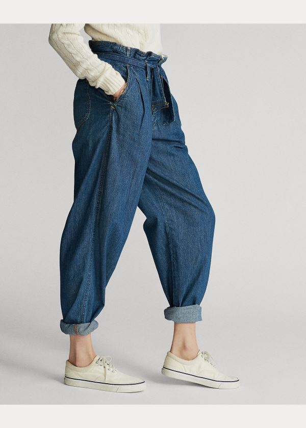 Ralph Lauren Paperbag Jean Indigo | BKYvZDos