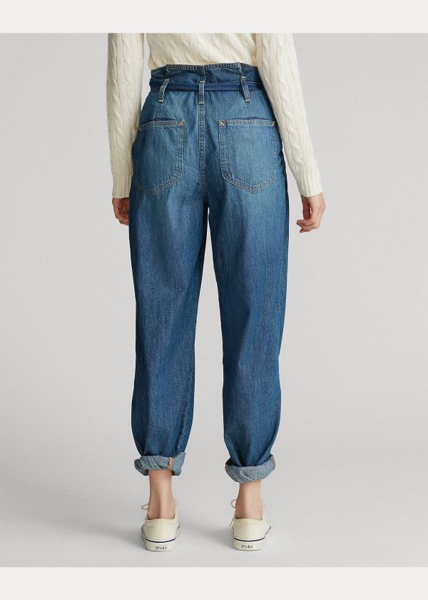 Ralph Lauren Paperbag Jean Indigo | BKYvZDos