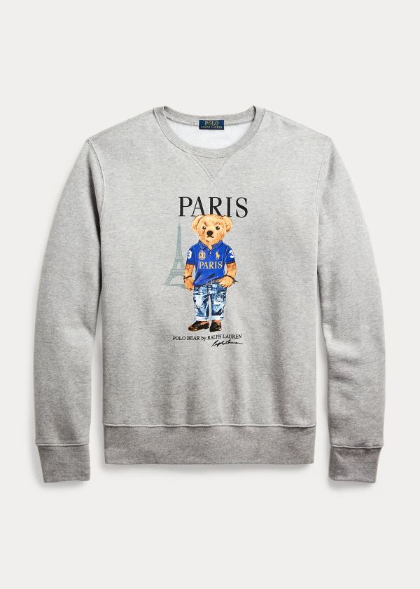 Ralph Lauren Paris Bear Fleece Sweatshirt Šedé Viacfarebný | xGw1oBtv
