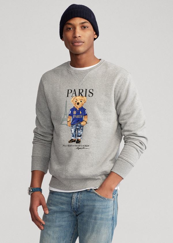 Ralph Lauren Paris Bear Fleece Sweatshirt Šedé Viacfarebný | xGw1oBtv