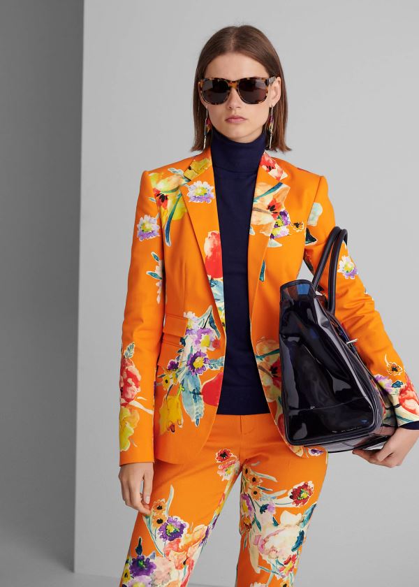 Ralph Lauren Parker Floral Jacket Světle Oranžové Viacfarebný | kDA75xSM