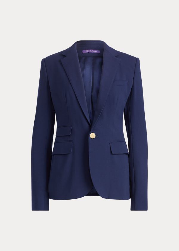 Ralph Lauren Parker Stretch Wool Jacket Tmavě Blankyt | XBv1pYGP