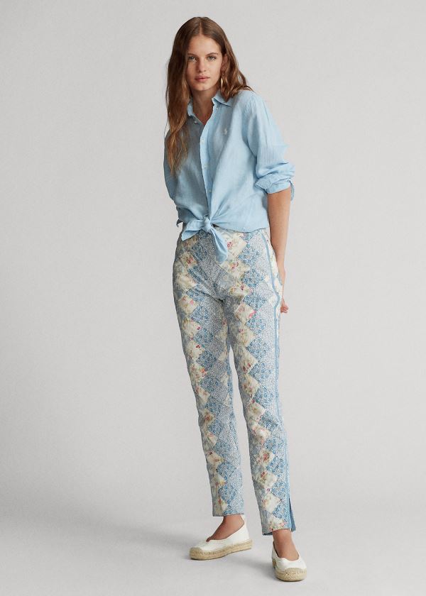 Ralph Lauren Patchwork Bavlněné Pant Viacfarebný | tEoJdgNO