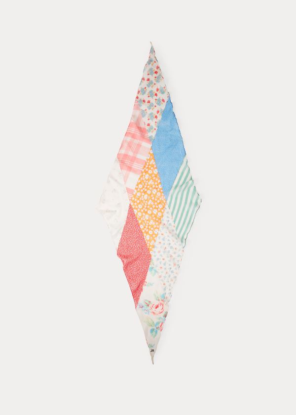 Ralph Lauren Patchwork Bavlněné Scarf Viacfarebný | gWveKlQD