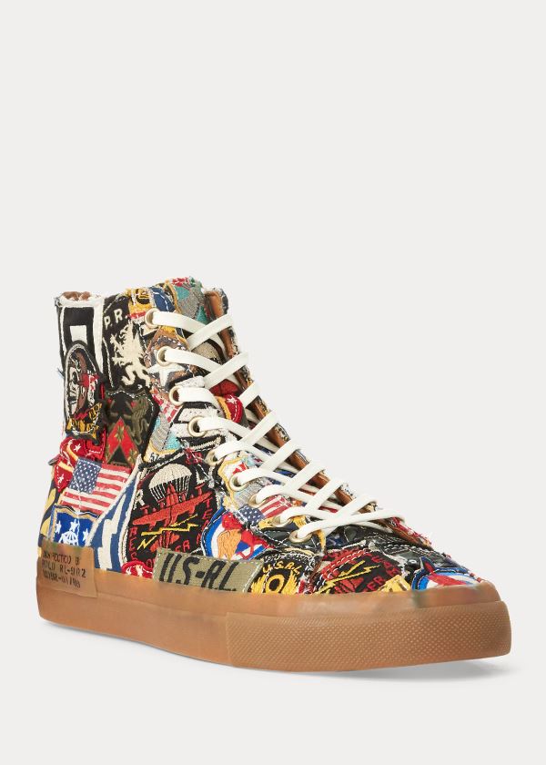 Ralph Lauren Patchwork Solomon Sneakers Viacfarebný | dlK2iwkb