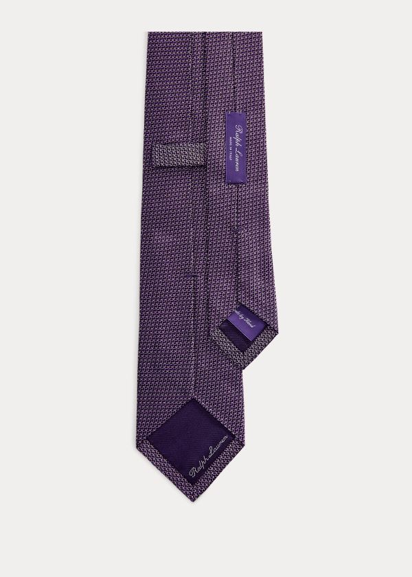 Ralph Lauren Patterned Silk Tie Růžové | fZYZ6IdK