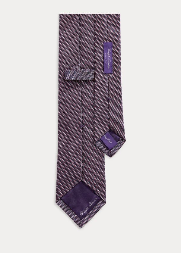 Ralph Lauren Patterned Silk Tie Tmavě Blankyt Růžové | JWjBZOTJ
