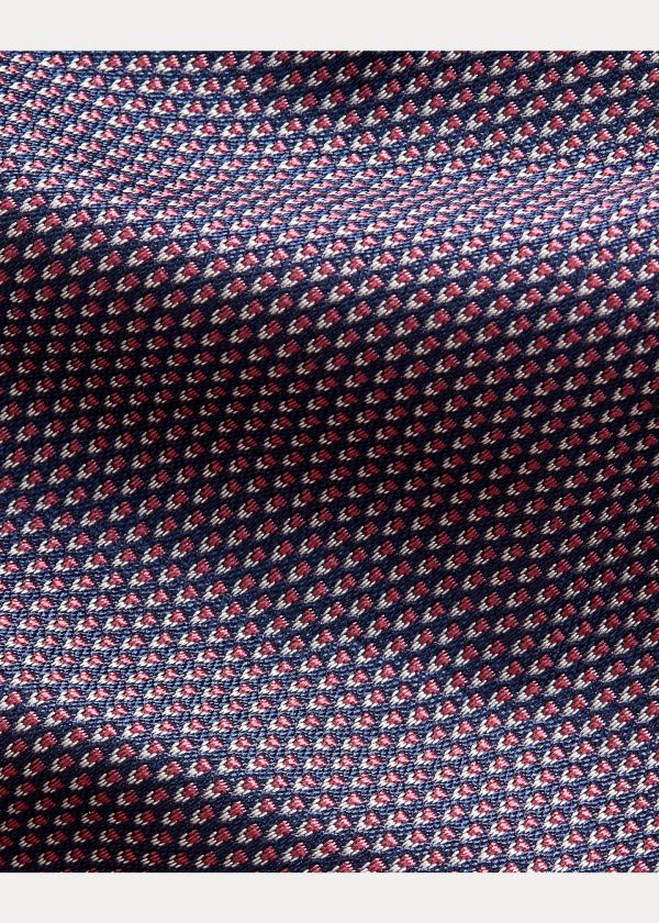 Ralph Lauren Patterned Silk Tie Tmavě Blankyt Růžové | JWjBZOTJ
