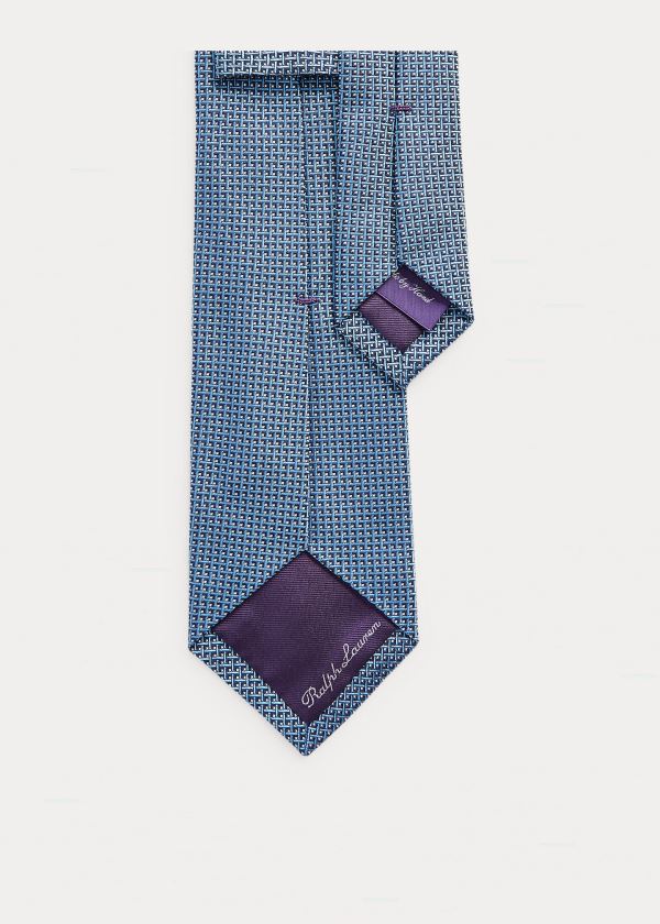 Ralph Lauren Patterned Silk Tie Tmavě Blankyt Světle Blankyt | zHtGQmSS