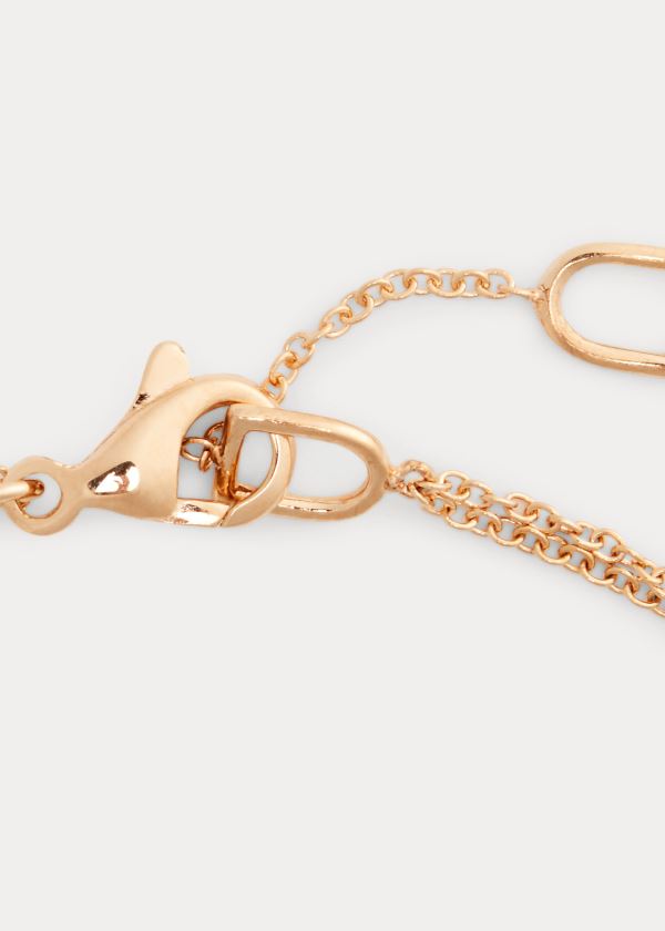 Ralph Lauren Pavé Diamond Bracelet Růžové Zlaté | yxY82ogs