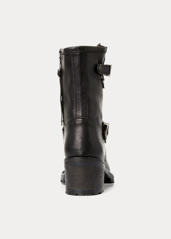 Ralph Lauren Payge Vachetta Læder Boot Černé | lJoaFEcg