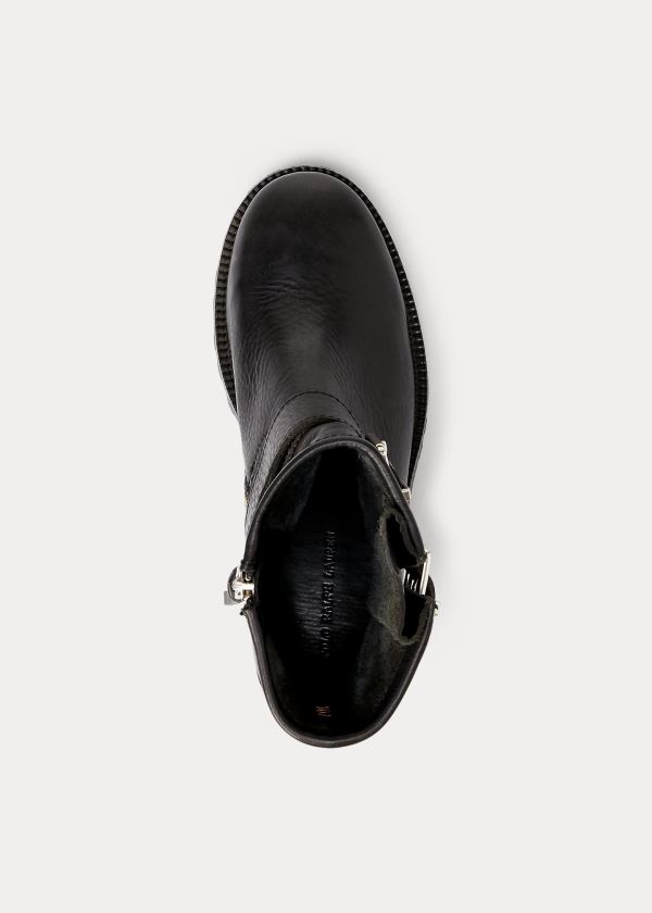 Ralph Lauren Payge Vachetta Læder Boot Černé | lJoaFEcg